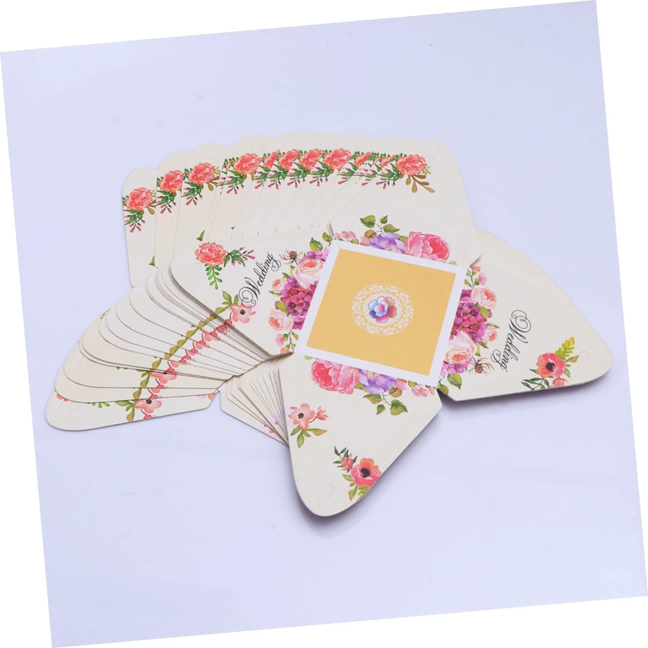 CHILDWEET 50 Pcs Pyramid Wedding Candy Boxes