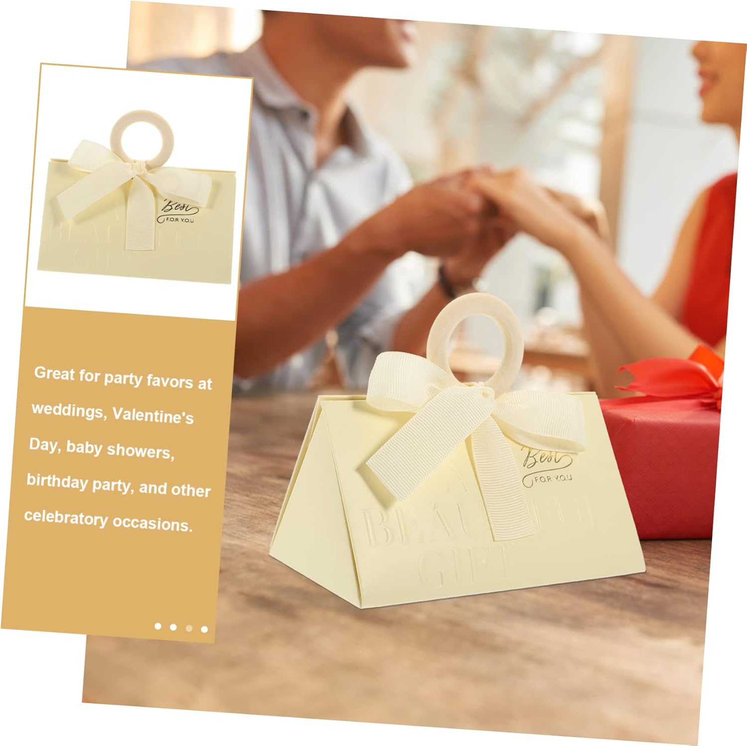 SOESFOUFU 20pcs Unique Wedding Candy Boxes for Party Favors