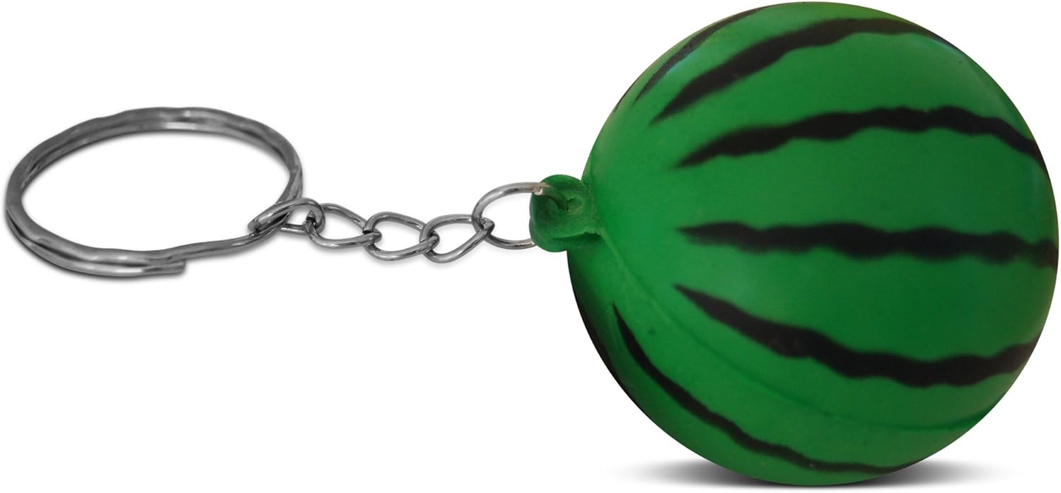 Green Watermelon Keychains 12-Piece Party Favors