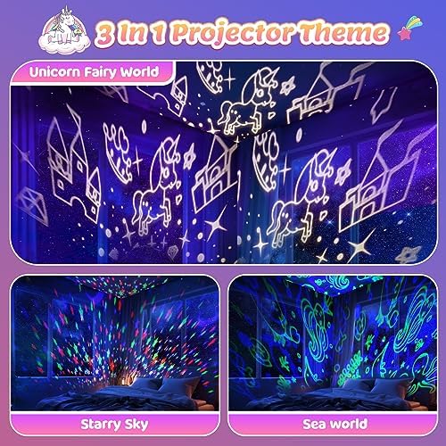 Unicorn Egg Night Light Toy with Timer and Projection