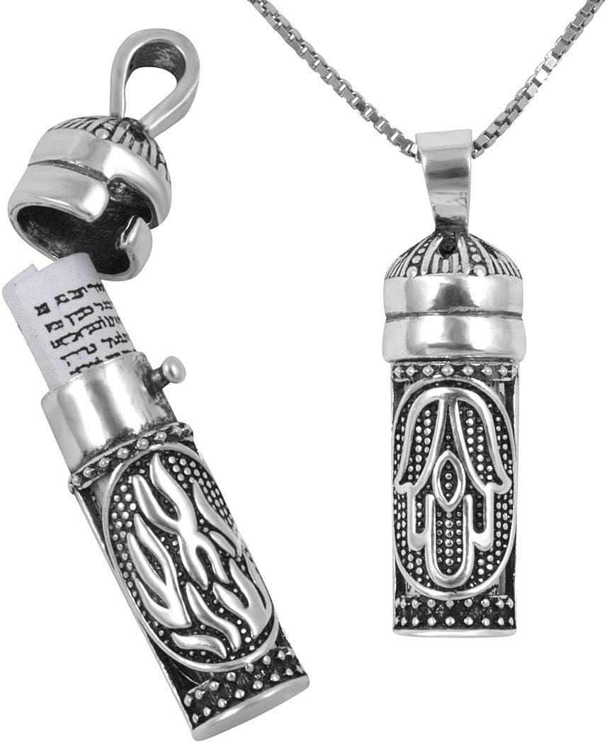AJDesign Mezuzah Necklace 925 Sterling Silver