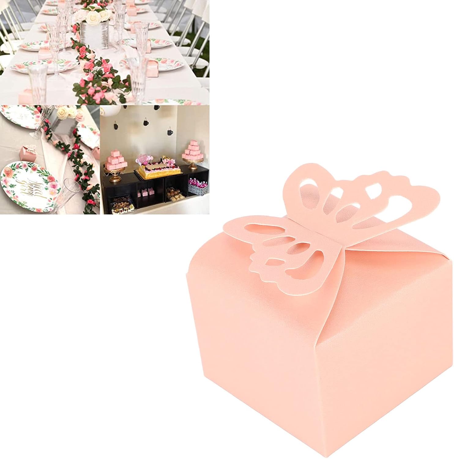 YOUTHINK 50pcs 3D Animal Treat Boxes with Stickers