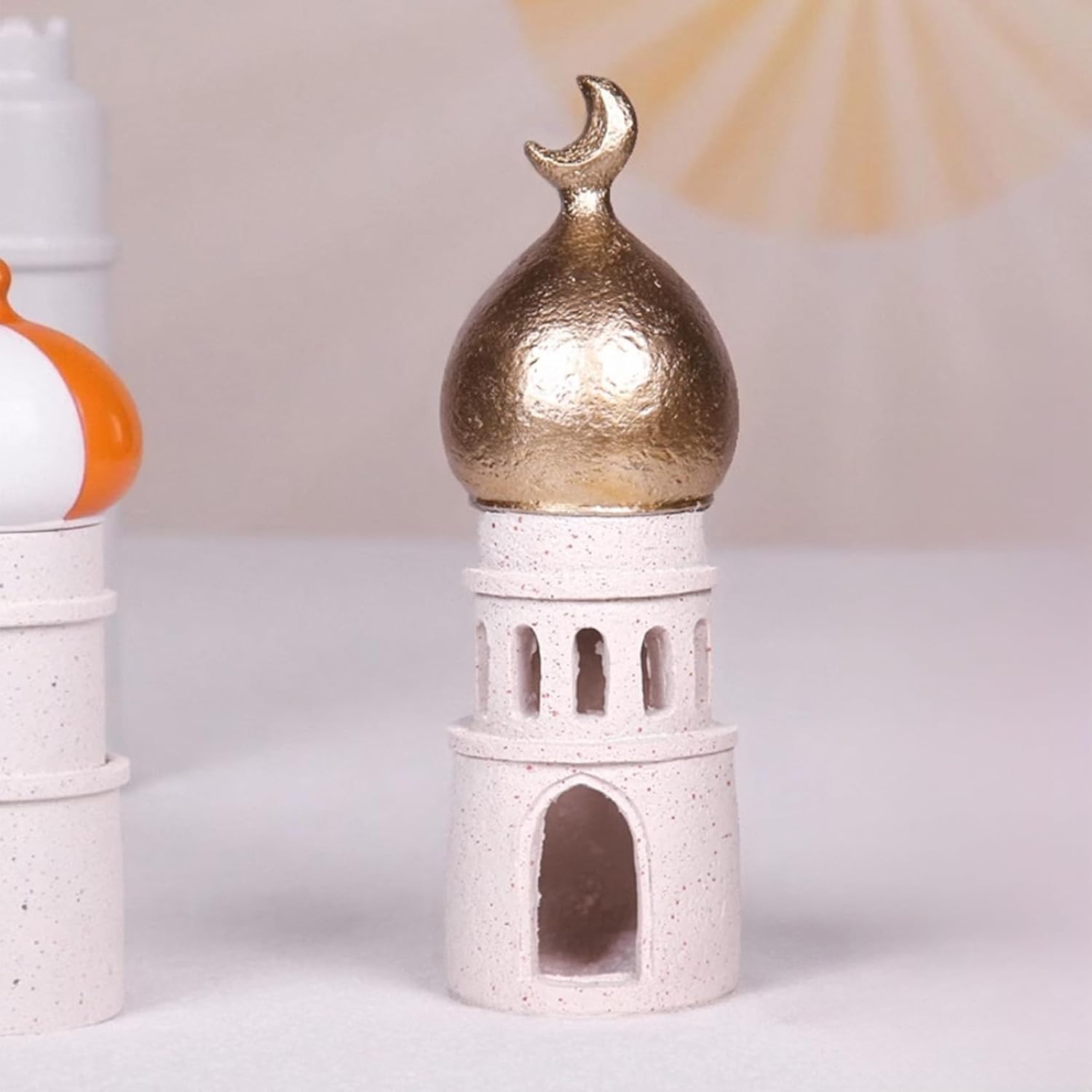 Hebdids Decorative Mosque Tower with Gold Dome
