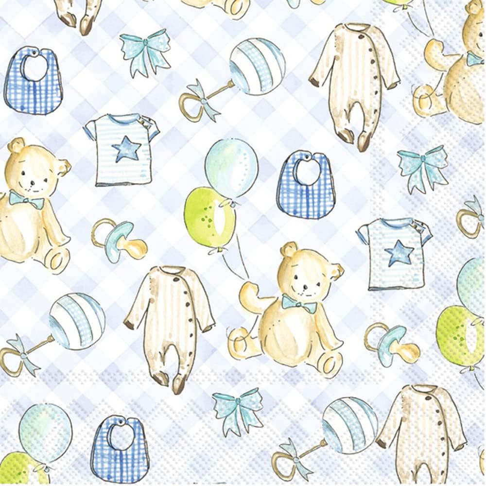 Ihr Ideal Home Range Cocktail Napkins 5x5 Boy Baby 20 Count