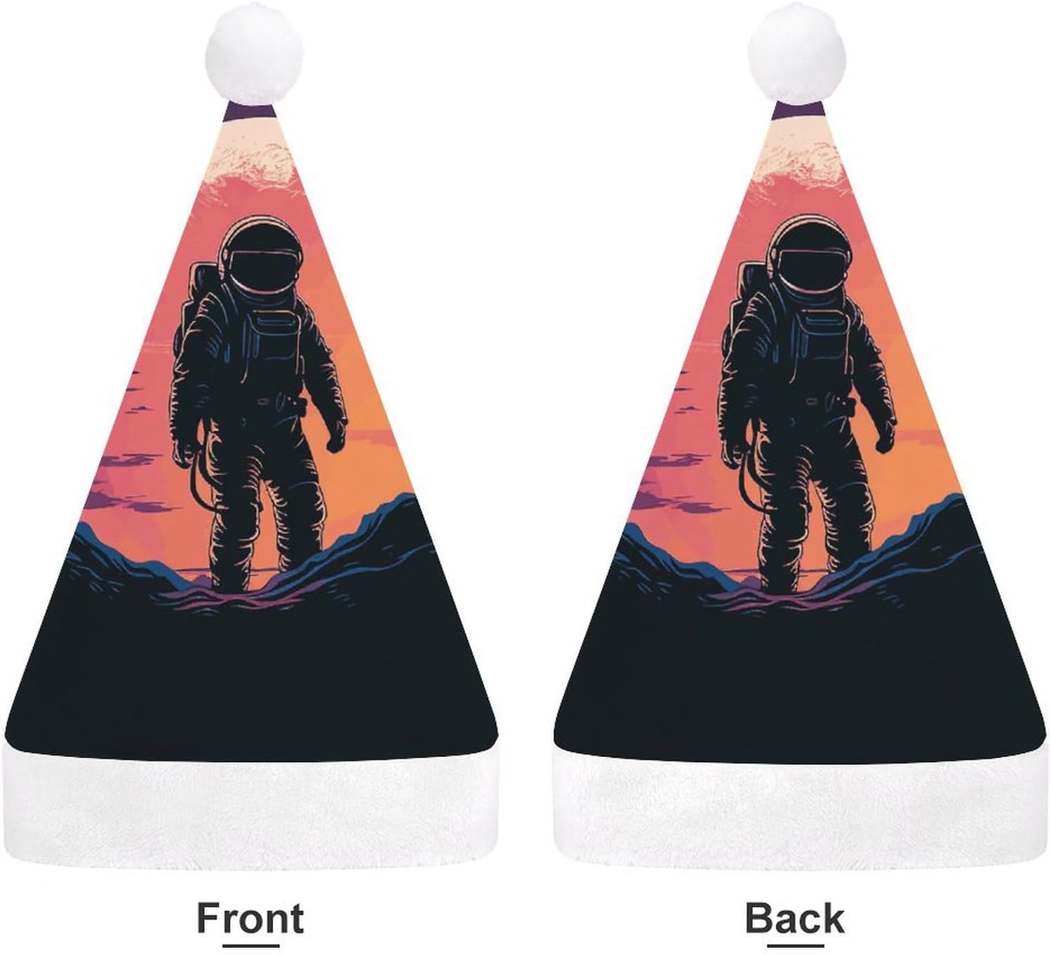 Santa Hat Cool Astronaut Christmas Party Headwear