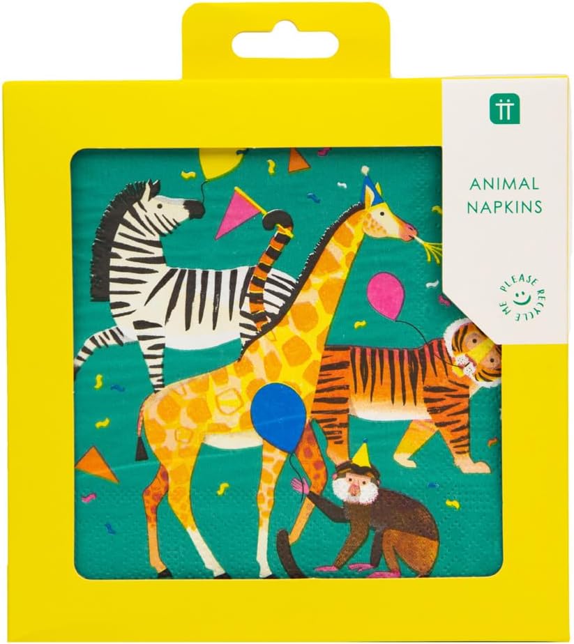 Talking Tables Jungle Themed Napkins 20 Pack