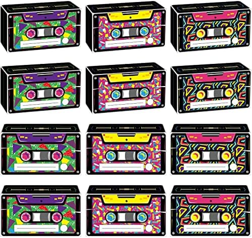 Funrous 12 Pcs 80s 90s Retro Radio Gift Boxes
