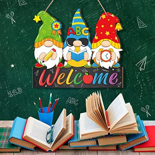 Panelee Back to School Gnome Welcome Sign Decor