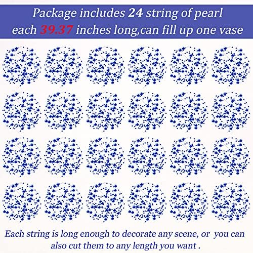 Tondiamo Artificial Pearl String for Floating Candle Centerpieces