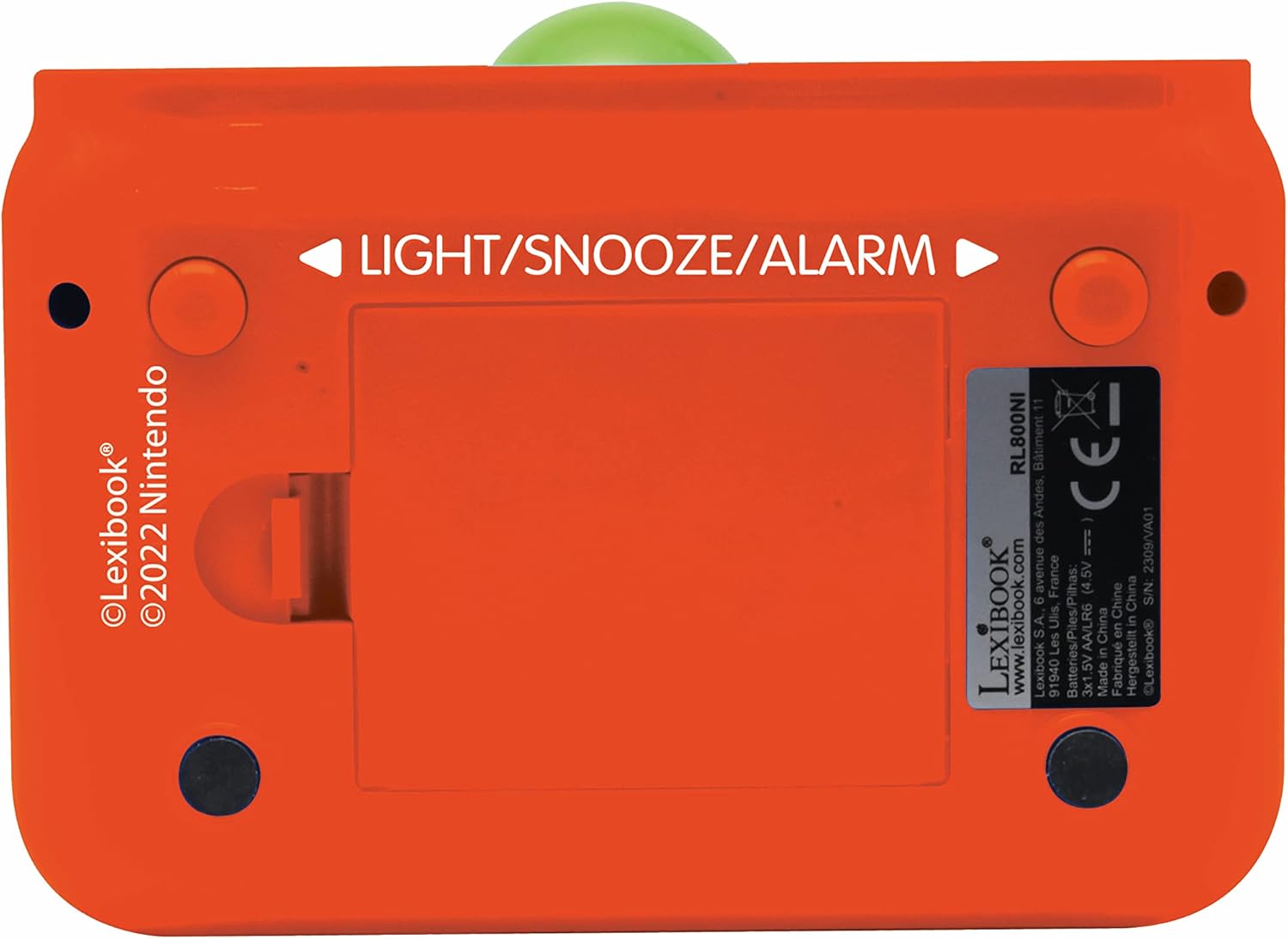 LEXiBOOK Super Mario Yoshi Nightlight Alarm Clock