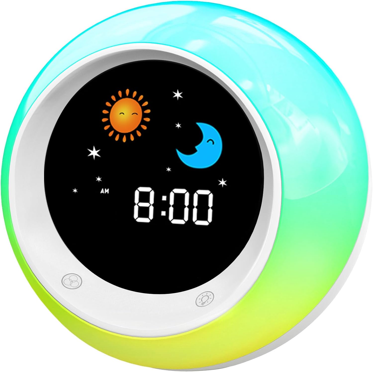FiveHome Kids Alarm Clock with Sun Moon and Sleep Sounds