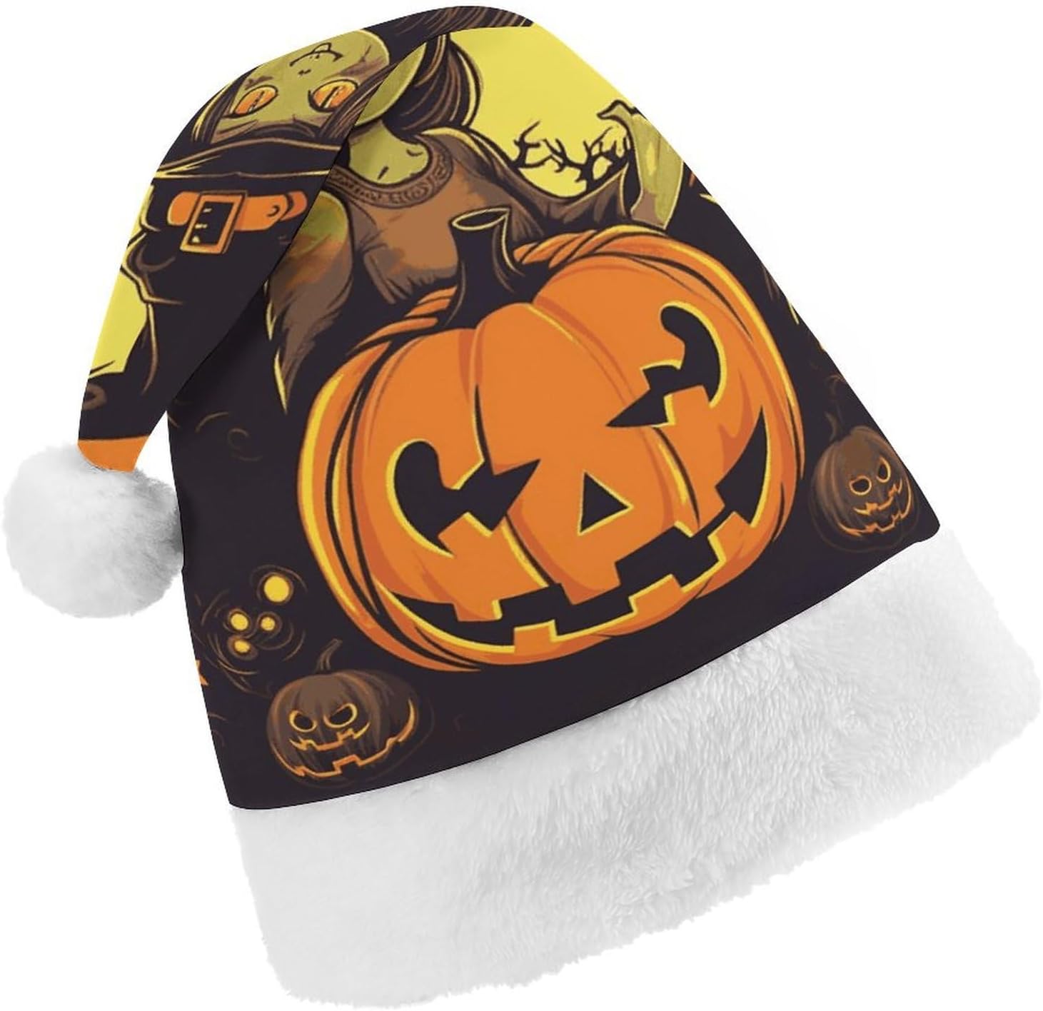 Santa Hat Halloween Pumpkin Christmas Party Headwear