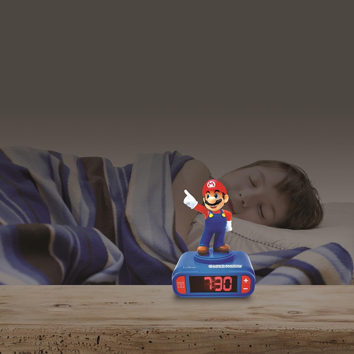 LEXiBOOK Super Mario Nightlight Alarm Clock