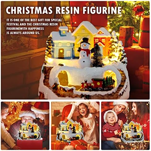 TOYESUNA Christmas Village Musical Snow Globe with LED Light