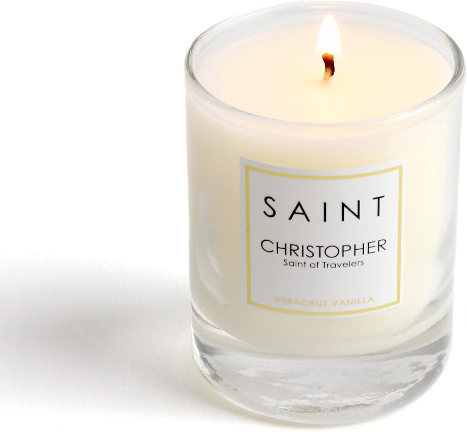 Saint Scented Votive Candle with Prayer and Coin