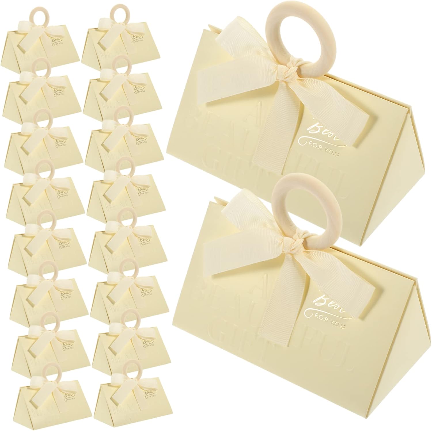 Anneome Elegant Wedding Candy Boxes 20 Pack Snack Boxes Bowknot Design