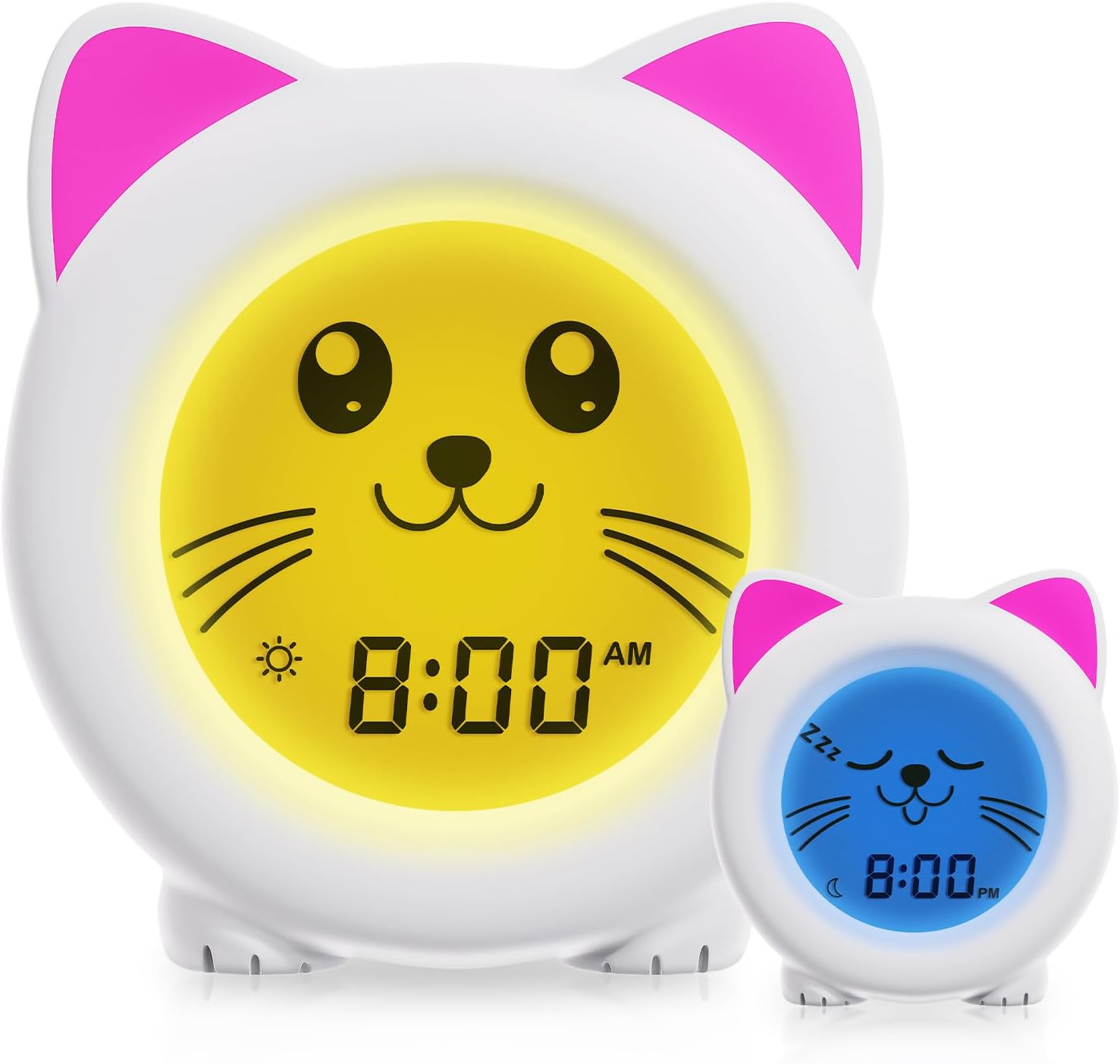 BH Sleep Trainer Clock for Toddler - Kitty Cat Alarm Clock