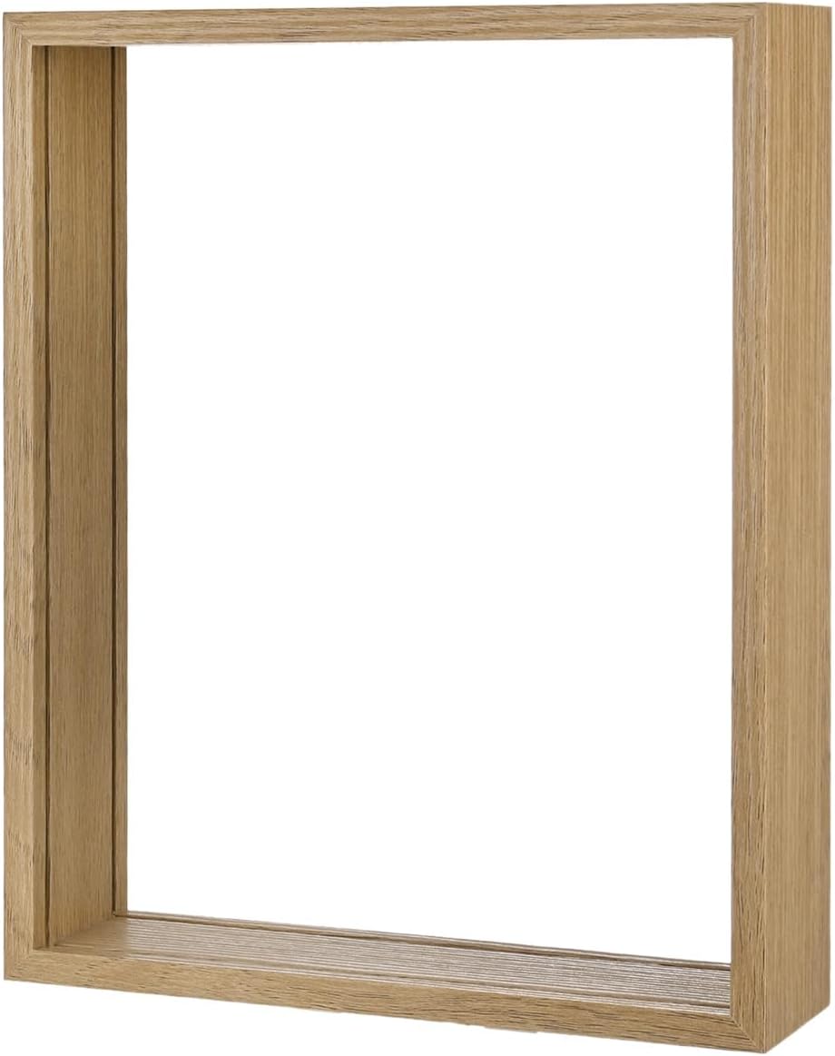 1-Pack Dried Flower Frame 8x10 Inch Double Acrylic Floating Display