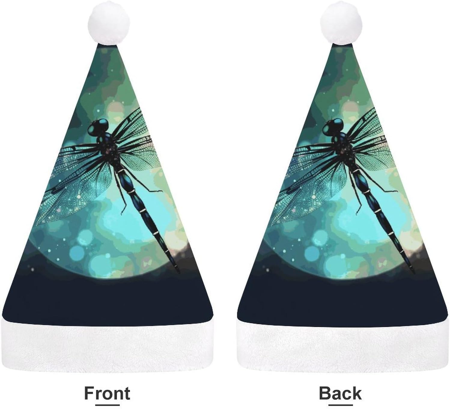 Santa Hat Galaxy Animal Dragonfly Christmas Headwear