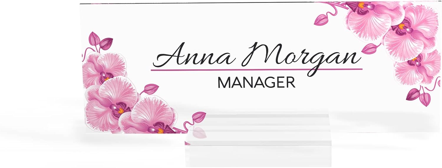 Acrylic Desk Name Plate Work Decor - ARTSWAVE 1