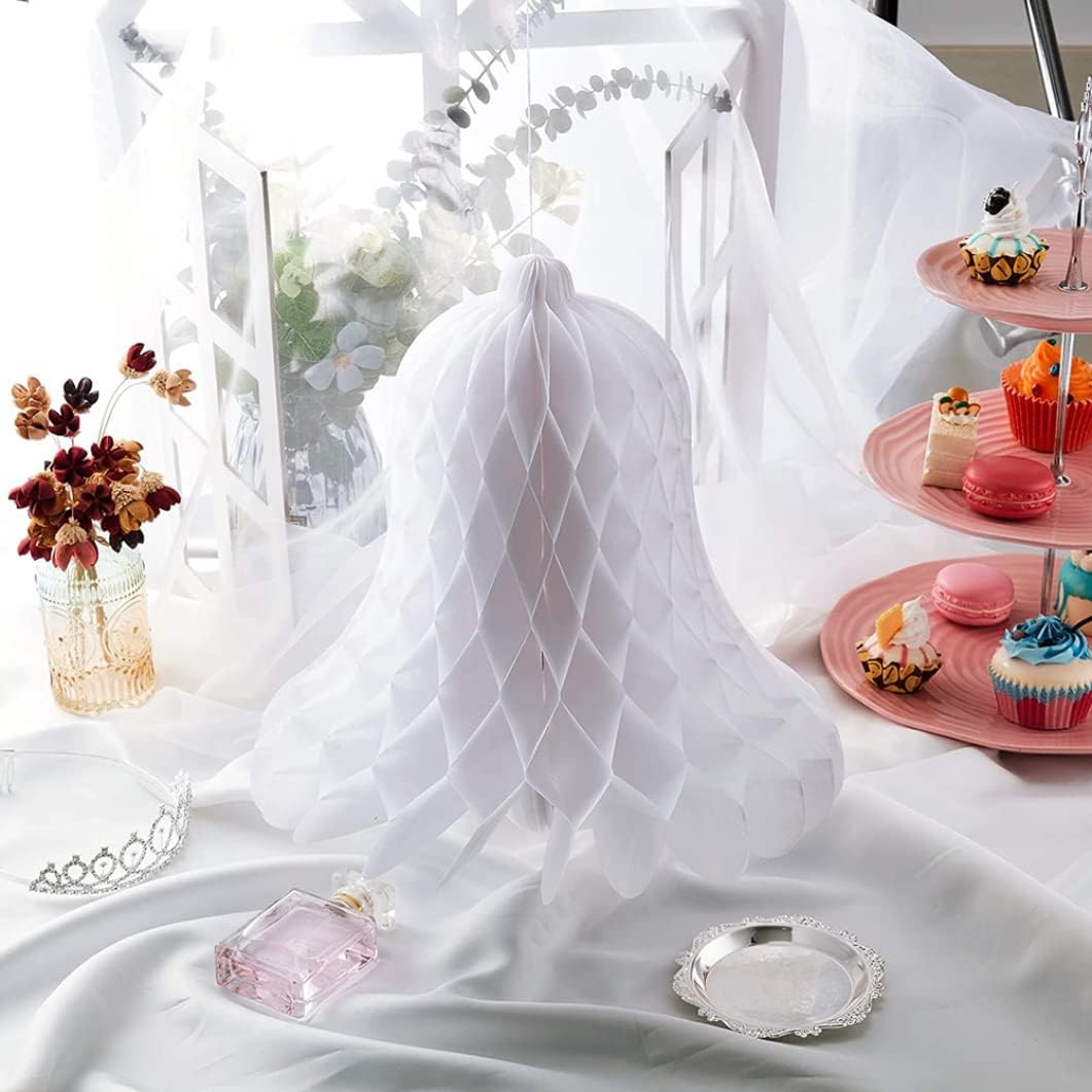 Big Heavy Paper Bells Wedding Decorations 5 Pack