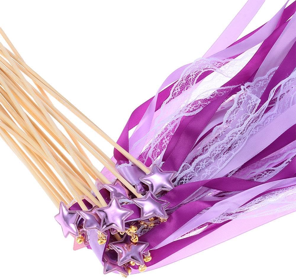 24 Pack Fairy Wands with Bells and Streamers 1