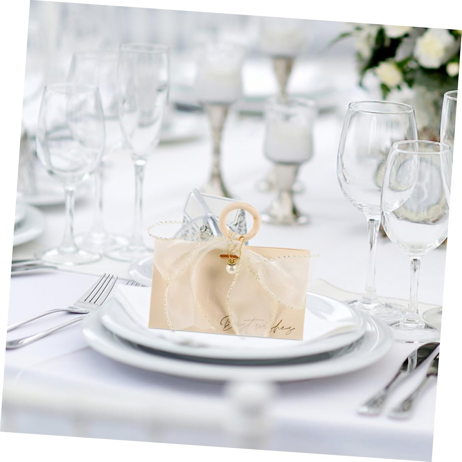 FOMIYES 10pcs Wedding Favor Boxes with Handles