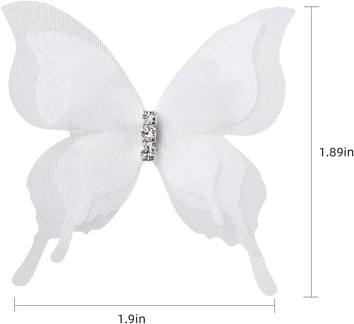 SUQ I OME 12PCS White Butterfly Curtain Decorations