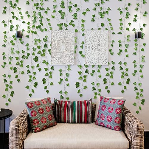 Fake Vines Room Decor 12 Pack 84 Feet Ivy Garland