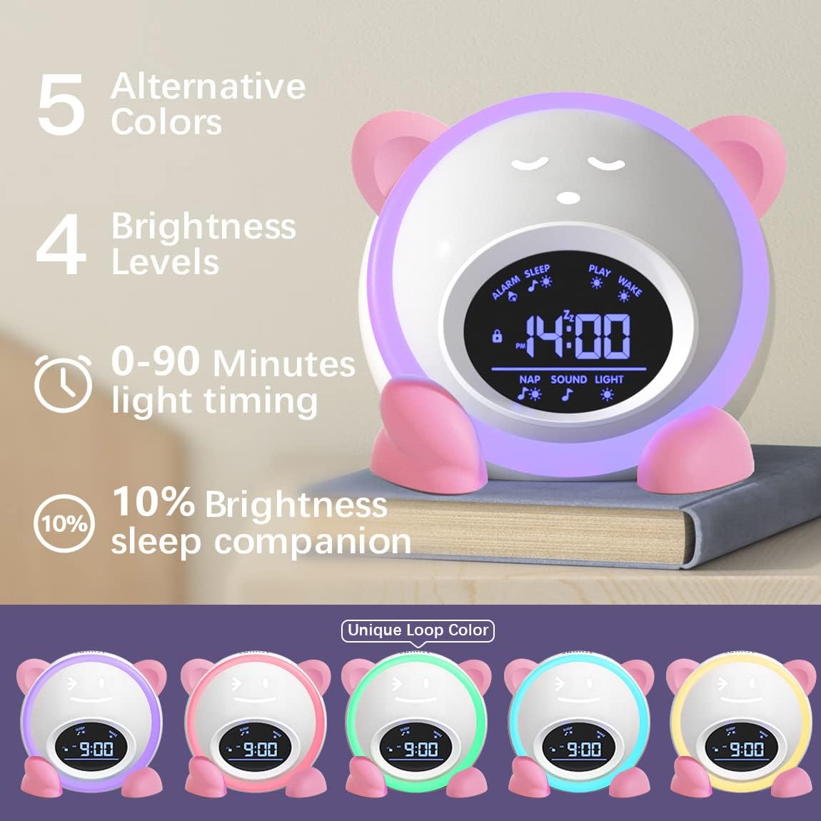 OK to Wake Clock for Kids with Night Light and Sound