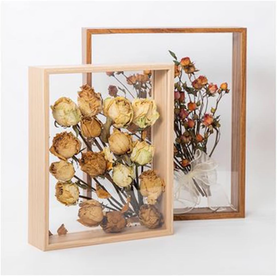 Wooden Dried Flower Photo Frame 8x10 Shadowbox Display
