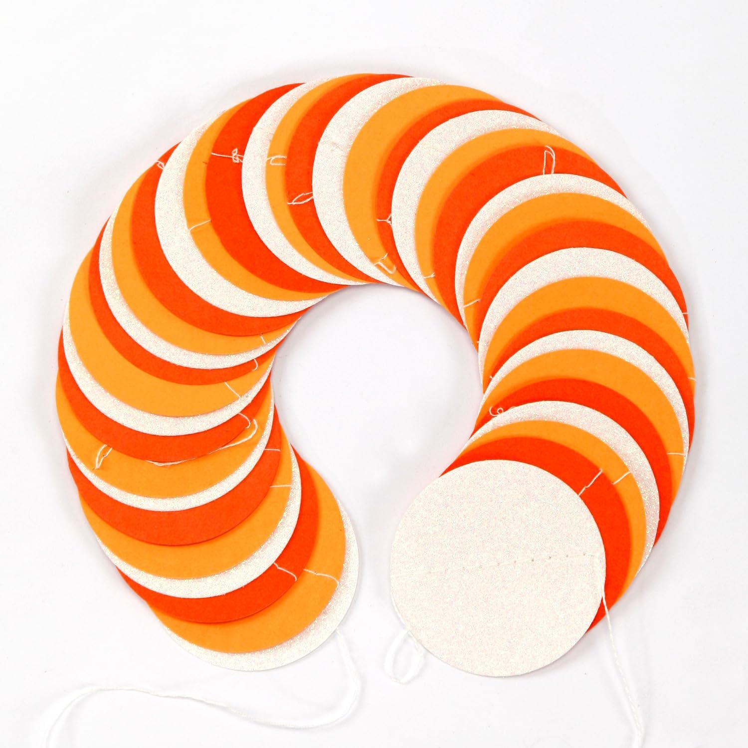 Orange White Fall Party Decorations Garland 52ft