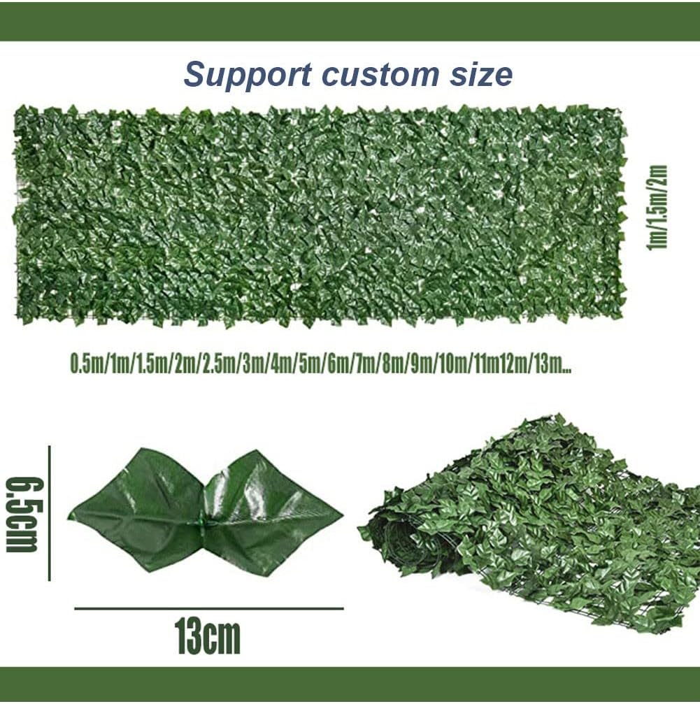 Artificial Ivy Privacy Fence Screen for Home Garden Decoration