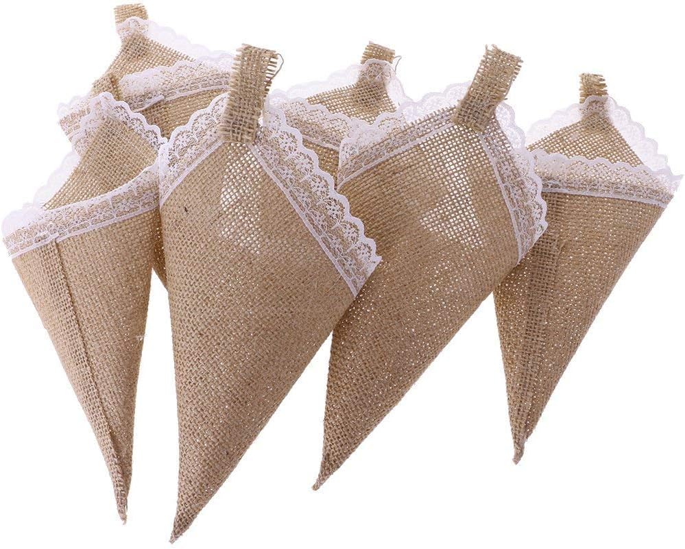 EBTOYS 6pcs Hanging Flower Girl Baskets Wedding Decoration