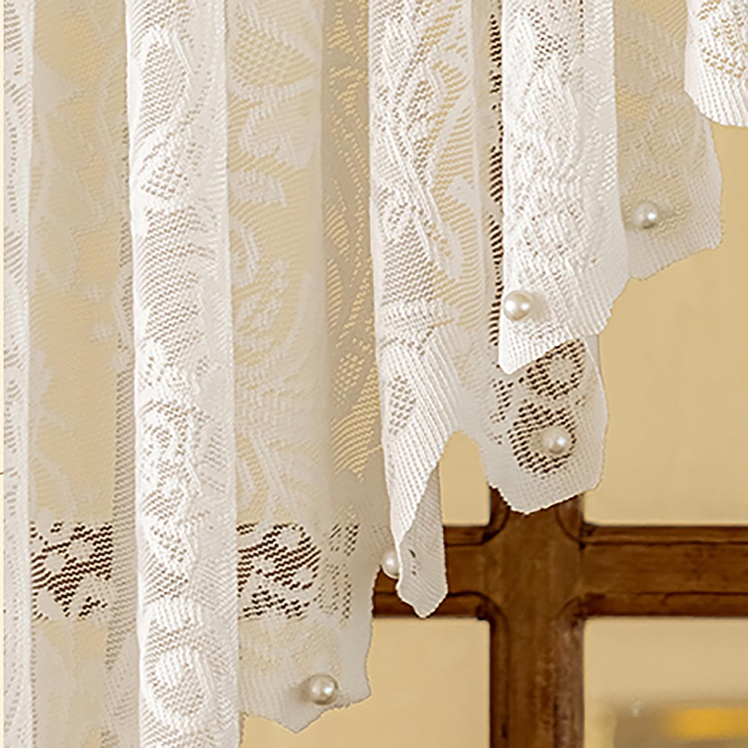 Gxi White Lace Kitchen Curtain Valance 39 Inches