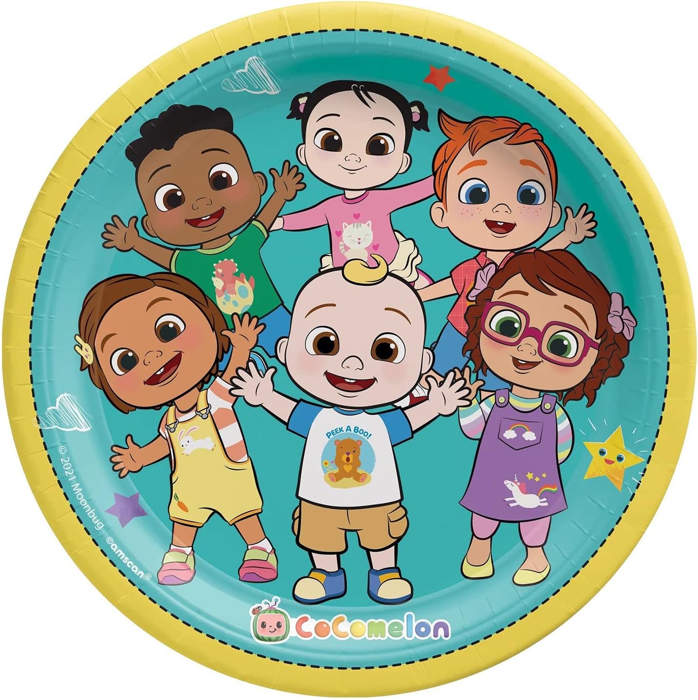 Amscan Cocomelon Party Plates 9 Inch Pack Of 8