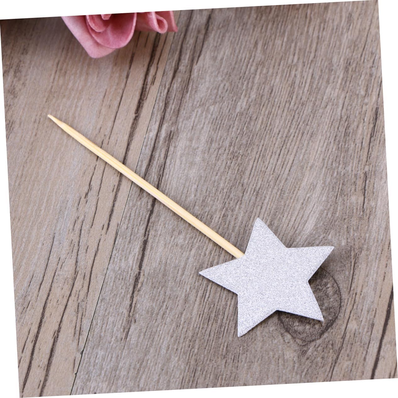 36pcs Star Cake Toppers for Weddings Birthdays Festivals Reusable Picks