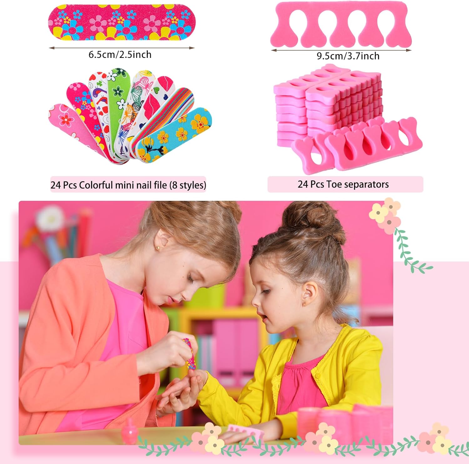 Pinkunn 264 Pcs Spa Party Supplies for Girls