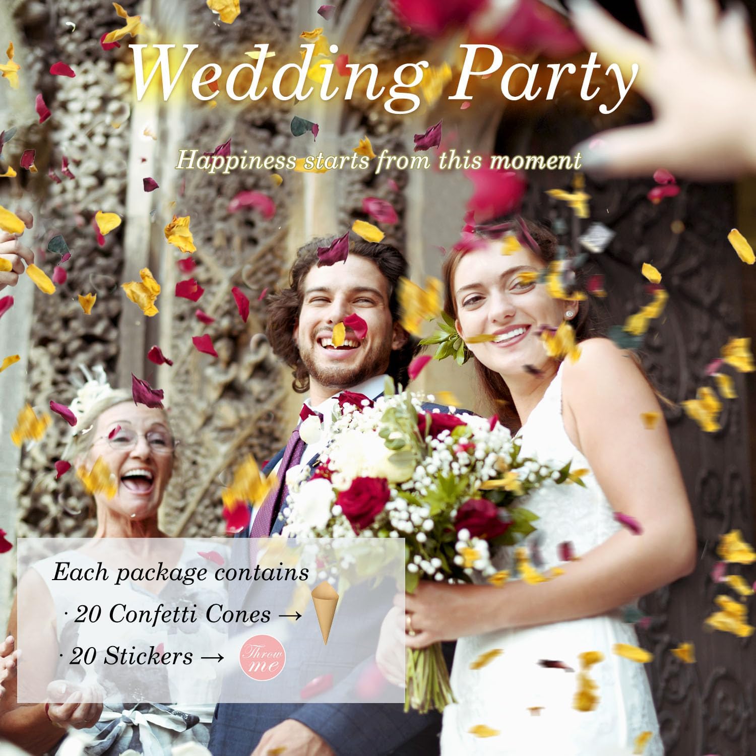 2 Quart Mix Biodegradable Flower Petals Confetti