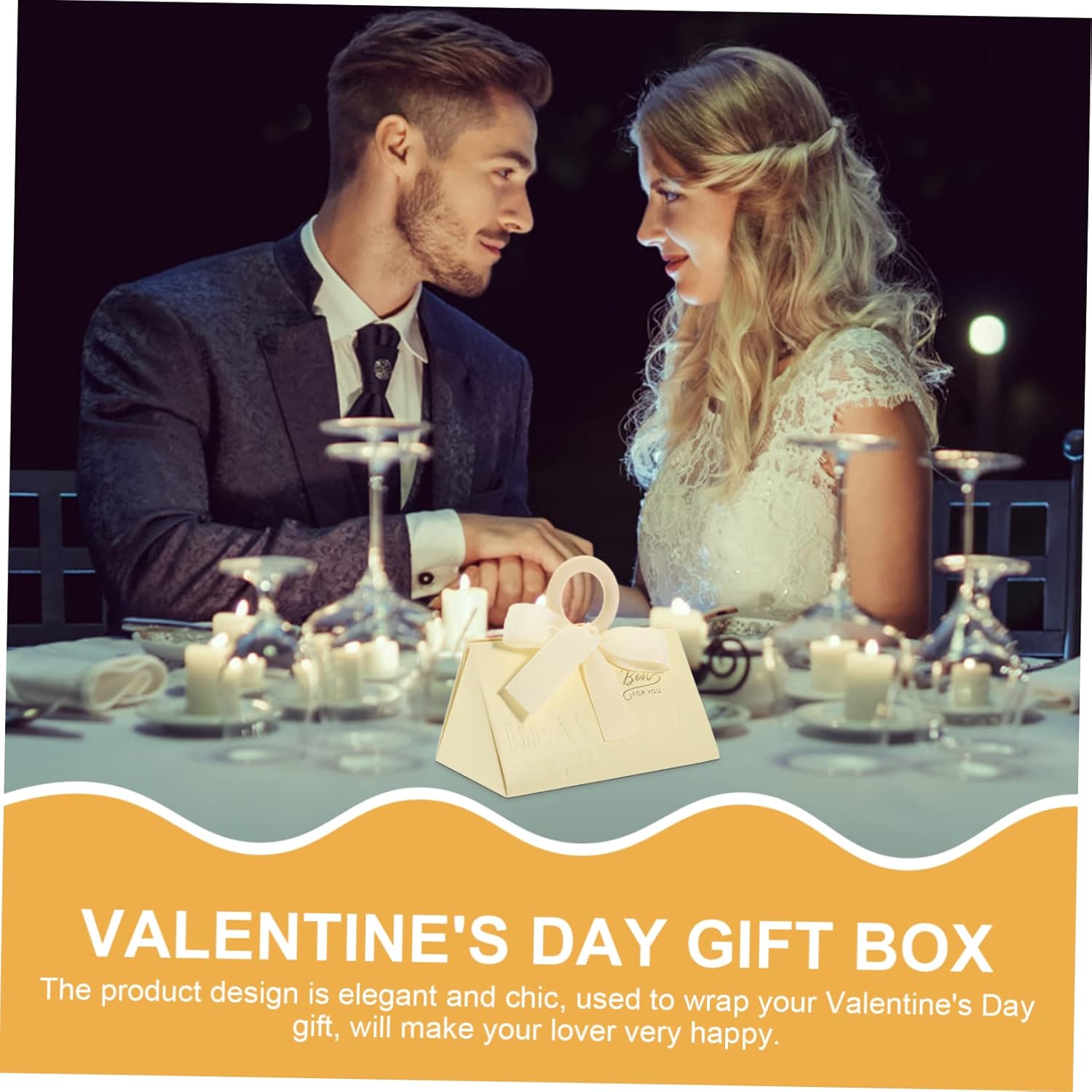 SOESFOUFU 20pcs Unique Wedding Candy Boxes for Party Favors