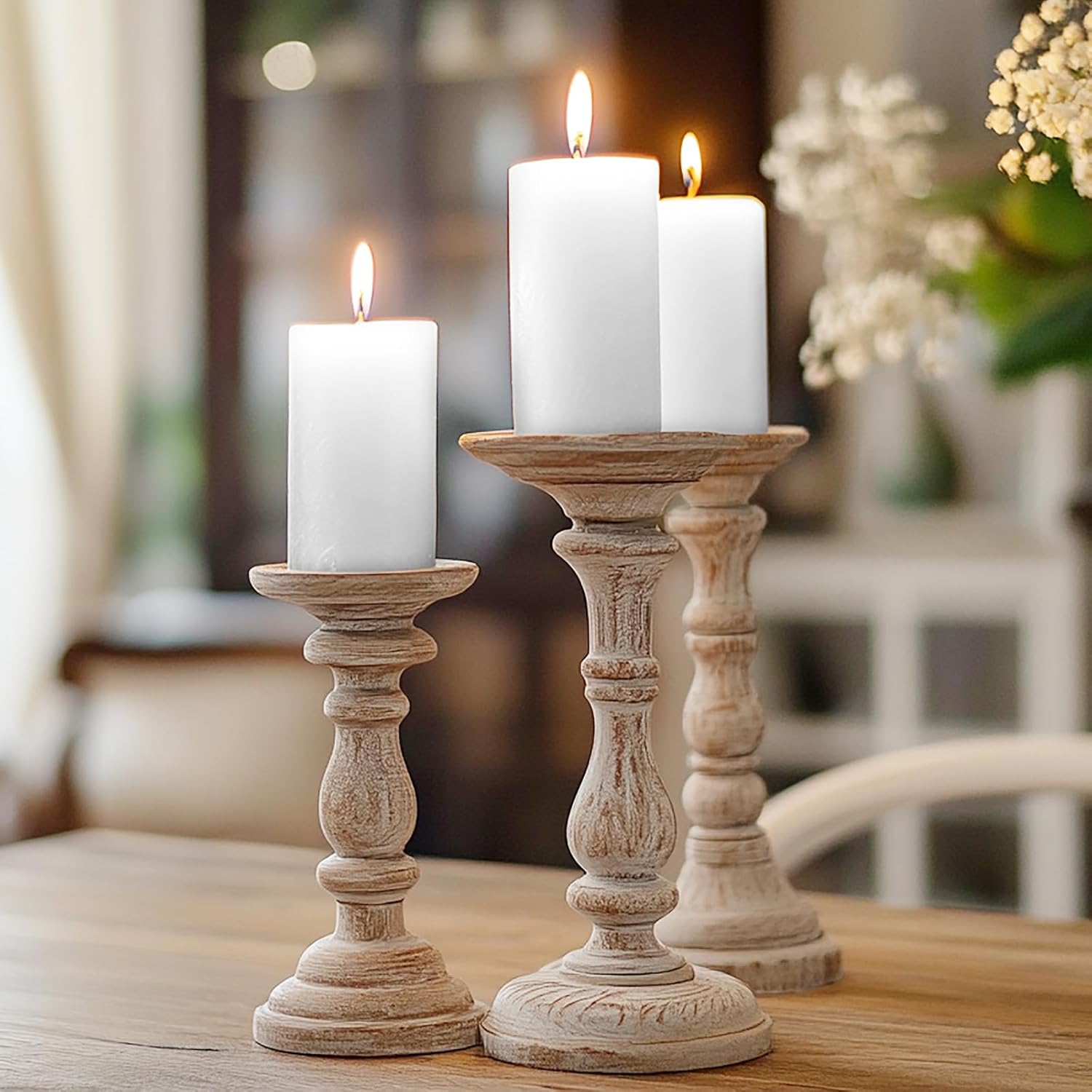 Seven Moons 275 x 4 Dripless Pillar Candle Set of 6