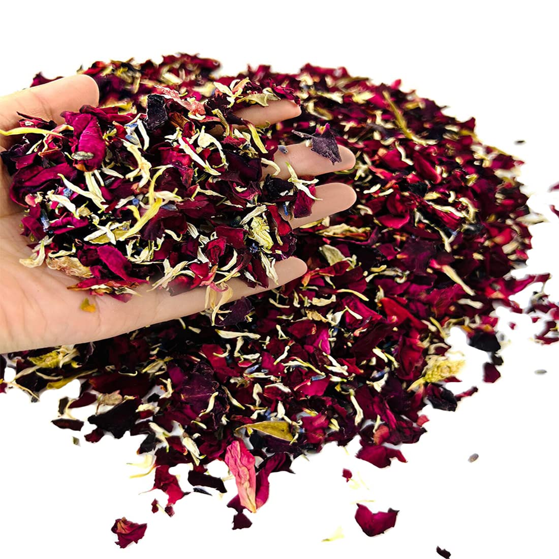 TooGet Wedding Confetti Dried Flower Petals 115g Red Roses