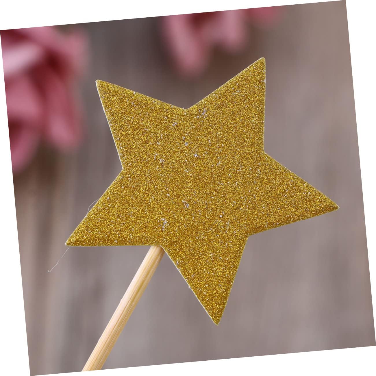 36pcs Star Cake Toppers for Weddings Birthdays Festivals Reusable Picks