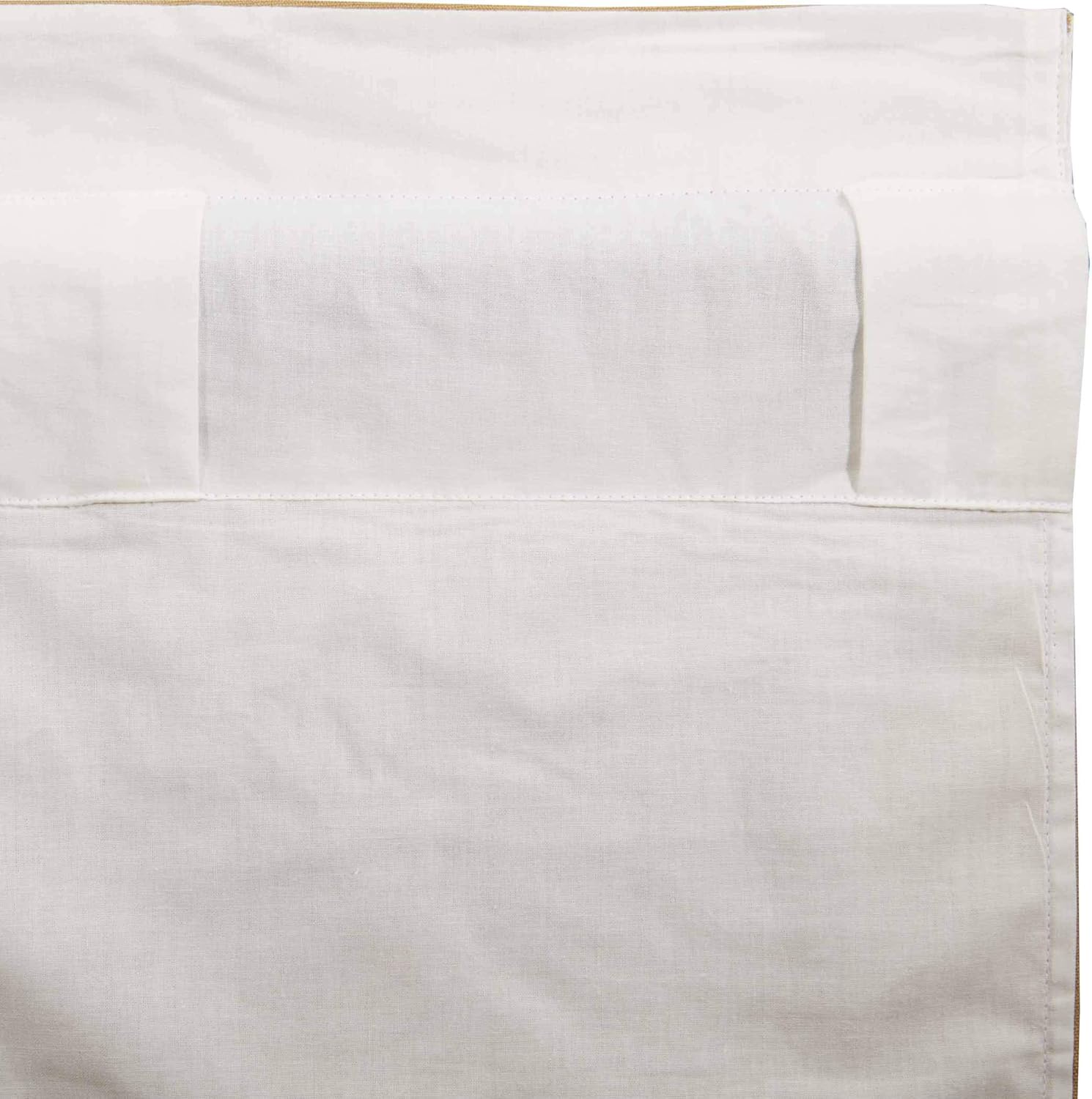 VHC Brands Flax Khaki Farmhouse Curtain Swag Set of 2 36x36x16