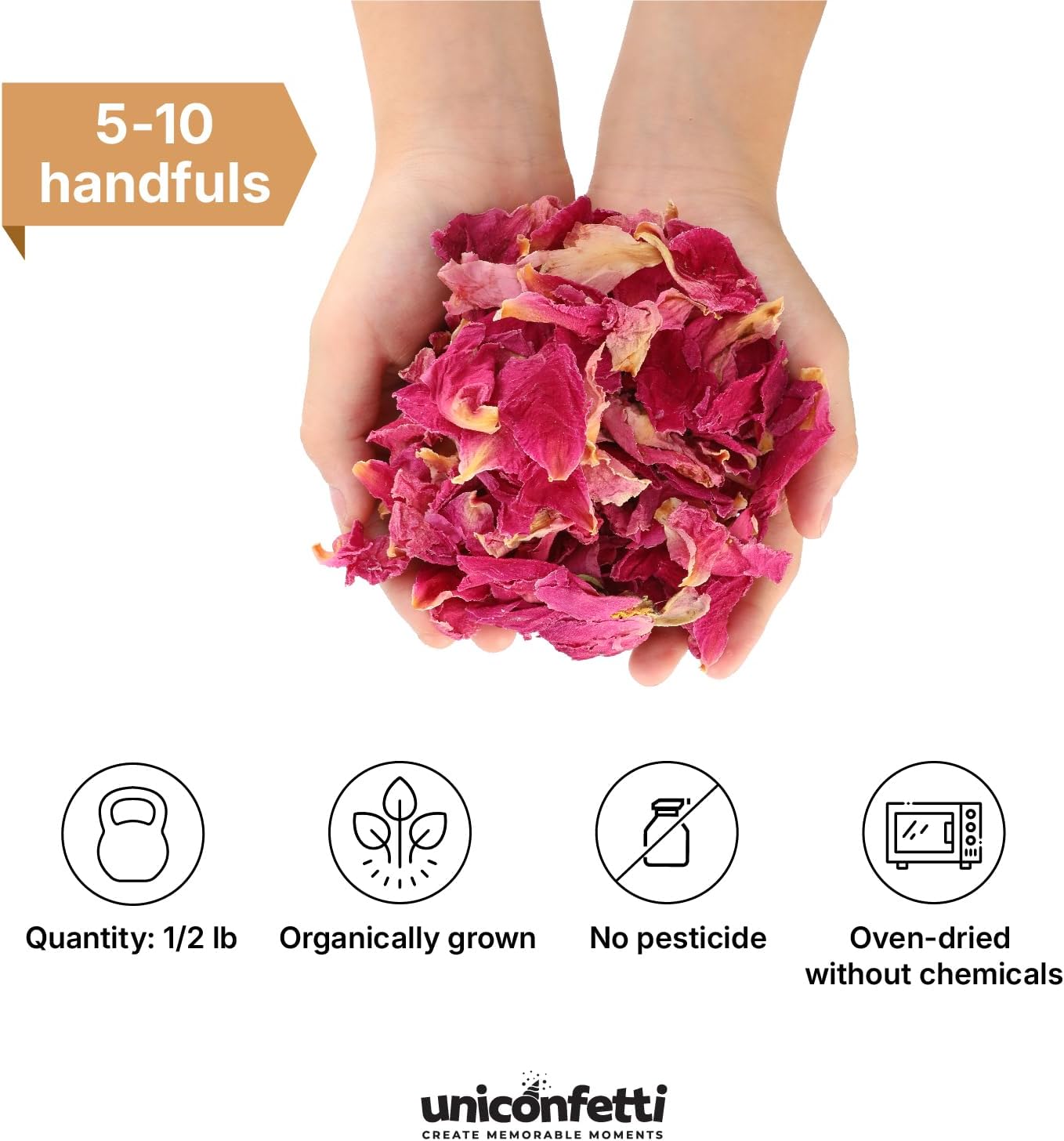 Dried Red Peony Confetti - Biodegradable Wedding Decor