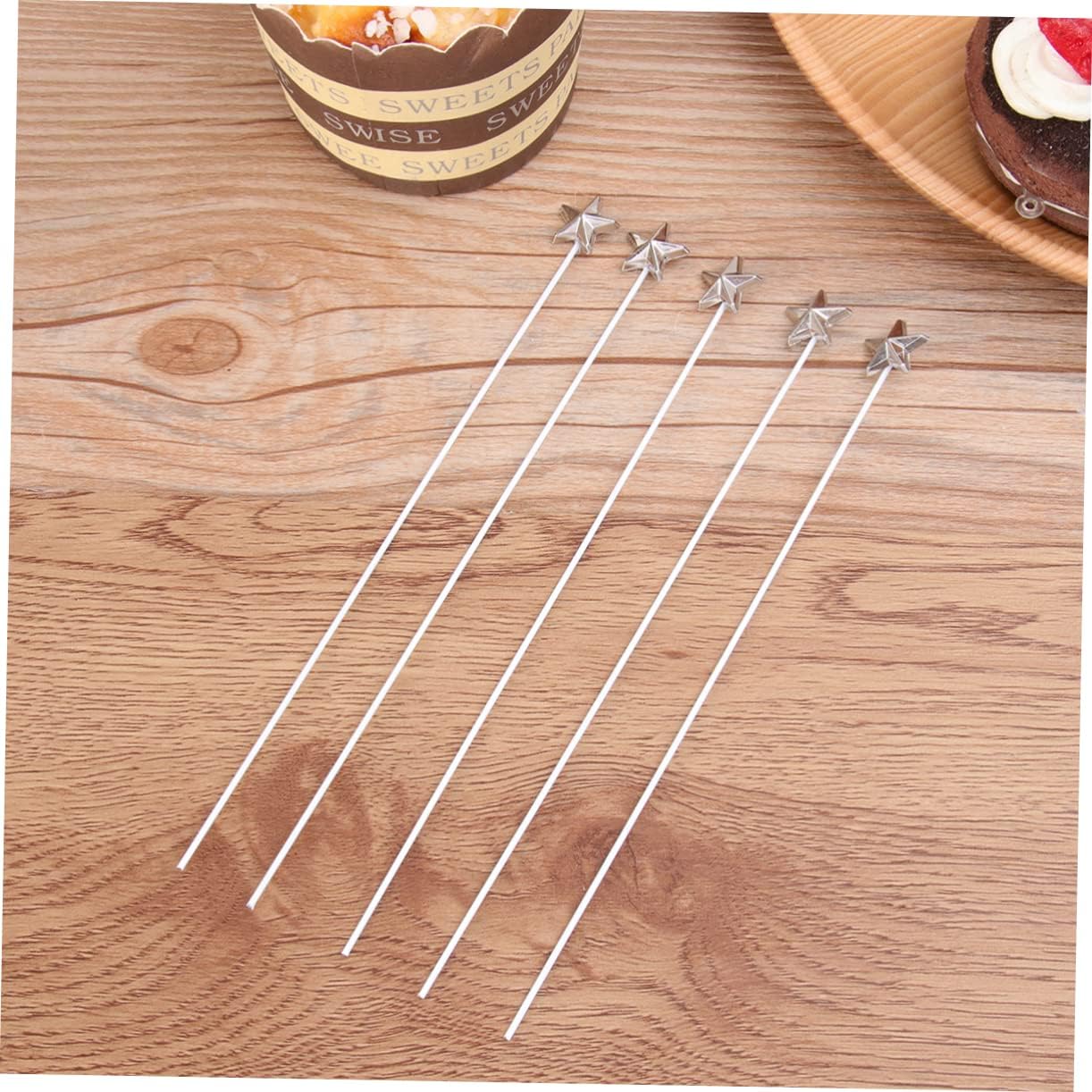 50 Pcs Five Pointed Star Cake Decor Toppers