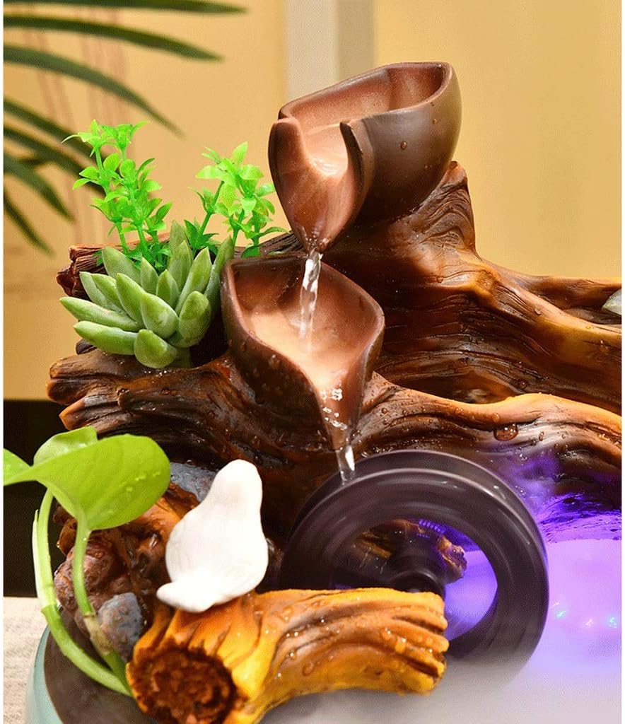 3 Tier Resin Fountain with Atomizing Humidifier and Automatic Pump