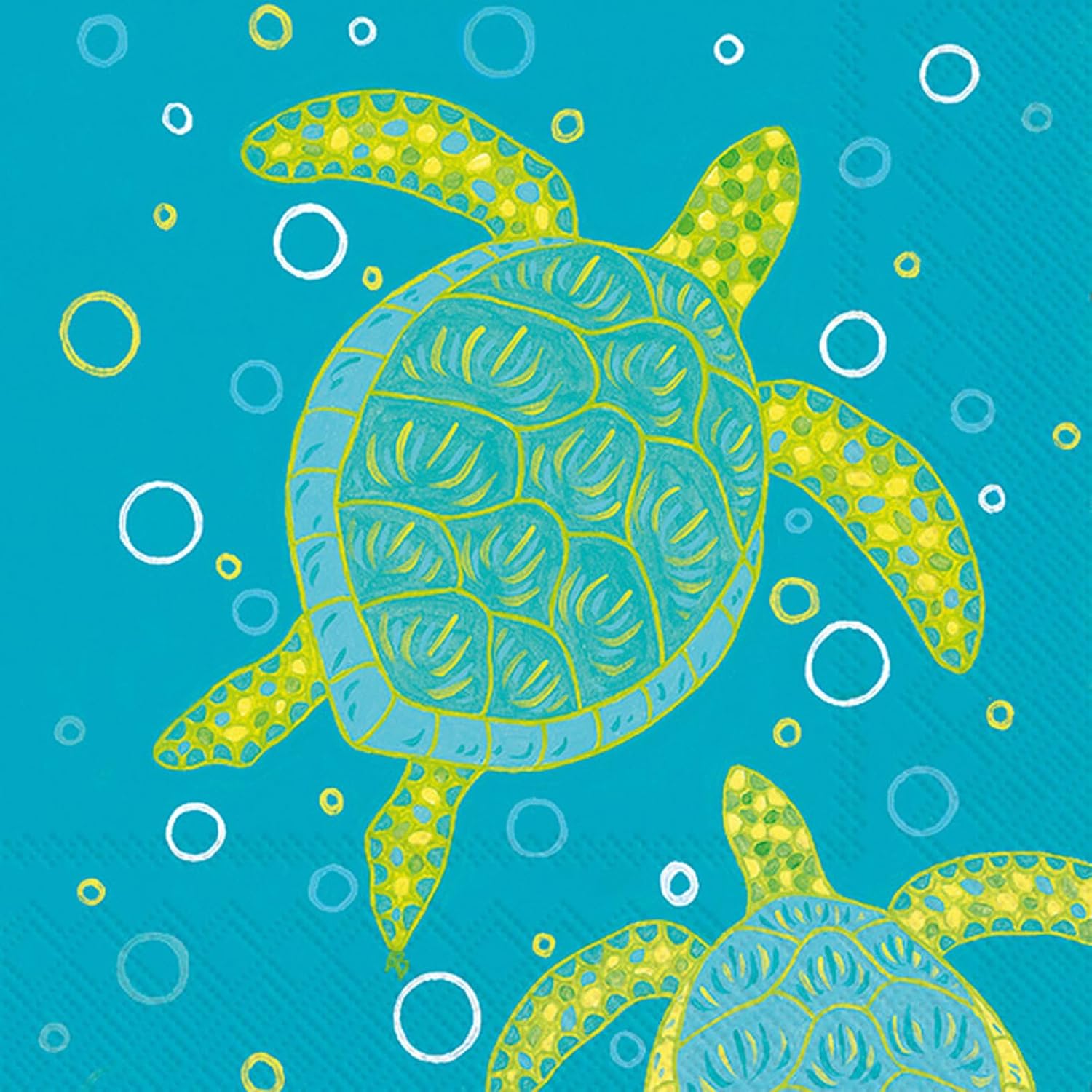 Ihr Ideal Home Range Cocktail Napkins 5x5 20-Count Turtles