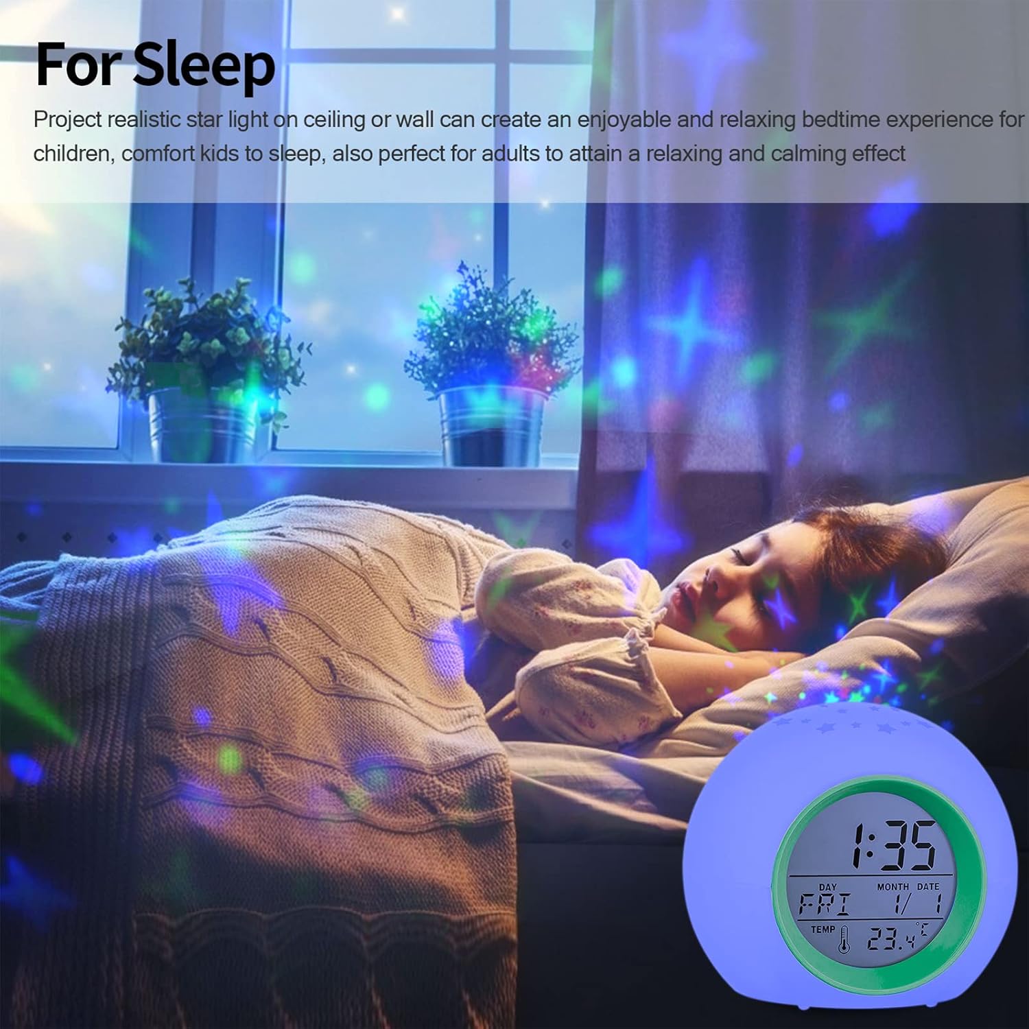 Tarklanda Color Changing Alarm Clock for Kids