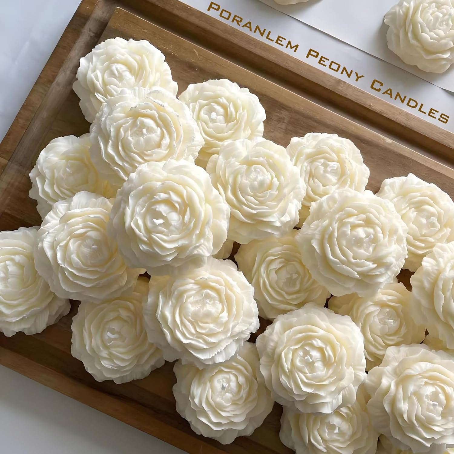 Peony Candles Party Favors Set of 10